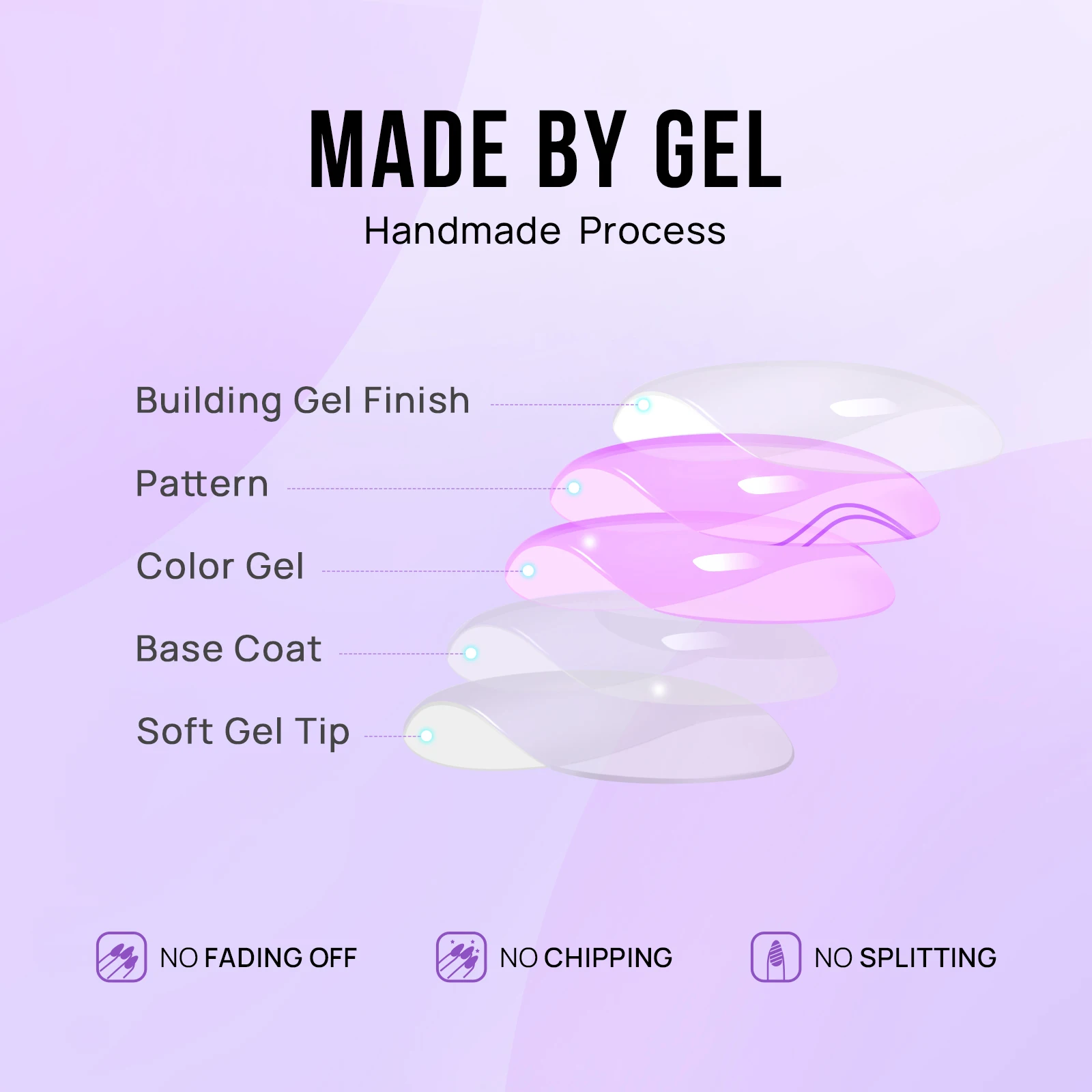 Private Label Pressed On Artificial Fake False Nails Wholesale Soft Gels Short Square Glazed Black French Tip Press On Nails