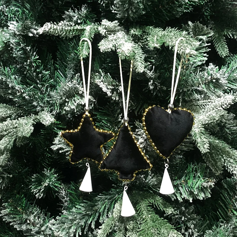 
2021 Christmas gifts Christmas gifts Christmas Love pine pendant bell tail home decoration Noel Natal 