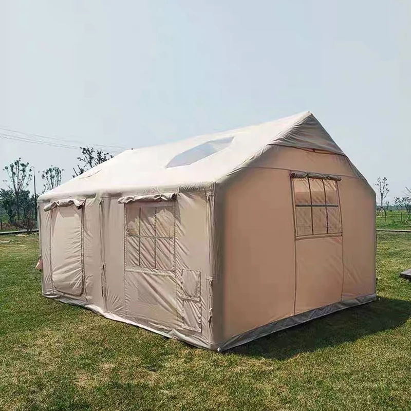 quick opening water outdoor silver air sealed led light Tipi ango air inflatable clamping tent