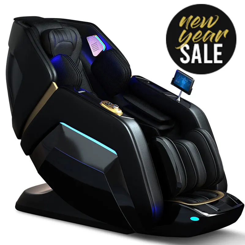 Electric 4D Zero Gravity Foot Roll Shatsu Massager Full Body Airbag Massage Chairs With Music