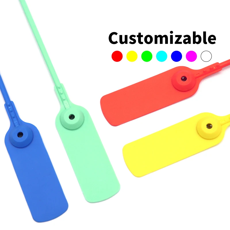 OYPS104 Hot Selling Pull Tight Plastic Wire Seal Security Plastic Strap Seal with Laser Printing