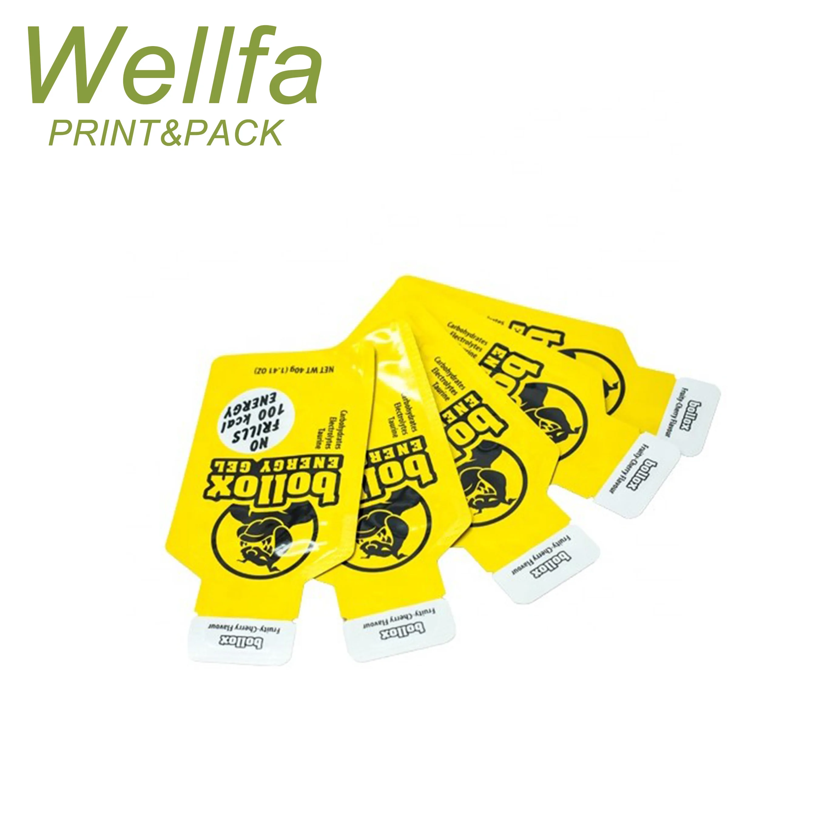 Manufacturer Leak Proof Special Shape Honey Private Label 10ml 15ml 60ml For Liquid Energy Gels Sachet Packaging Pouch Bag