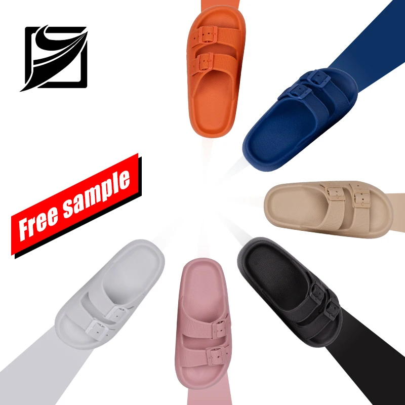 Free Sample Pillow Slippers spring summer comfortable soft home slippers casual fashion platform pillow slides