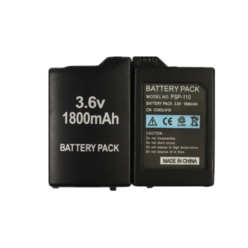 For Sony PSP 110 Console 3.6V1800mAh Rechargeable Batteries Replacement Battery For PSP1000 Gamepad