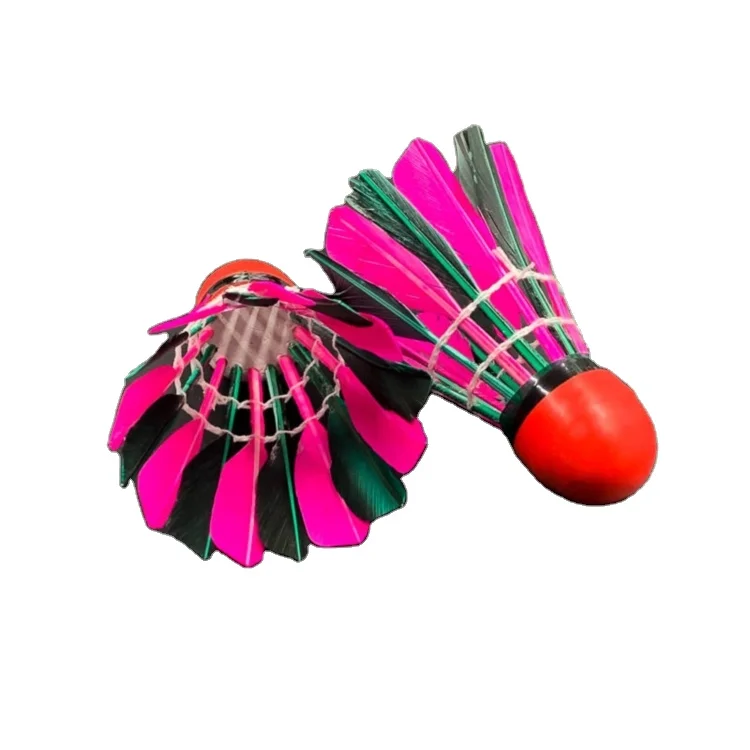 
Best Selling Products Higher Cost Performance Duck Feather Badminton Color Duck Feather Shuttlecock 