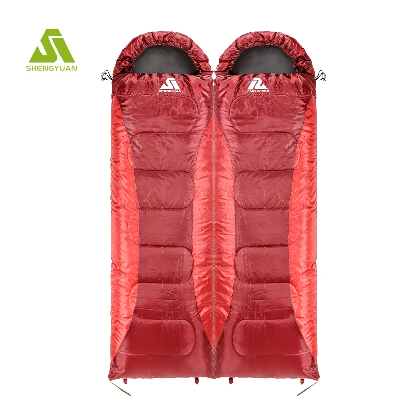 Warm Splicing Sleeping Bag Outdoor Sport Waterproof Thermal Sleeping Bag Comfortable Heated Lazy Bag Adult Winter Camping