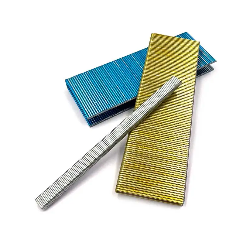 Steel Staples Pin Upholstery 14/38 Stapler Pneumatic Gun Nail Broadband Narrow Crown Staple