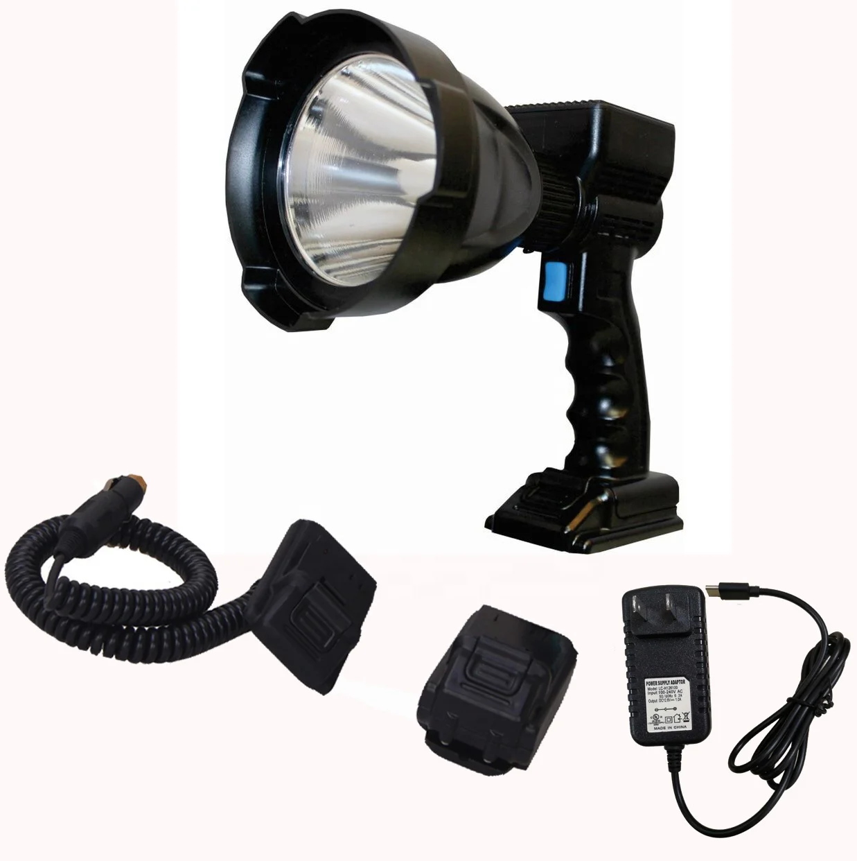 65W 6500lm LED Handheld hunting spotlight searching light