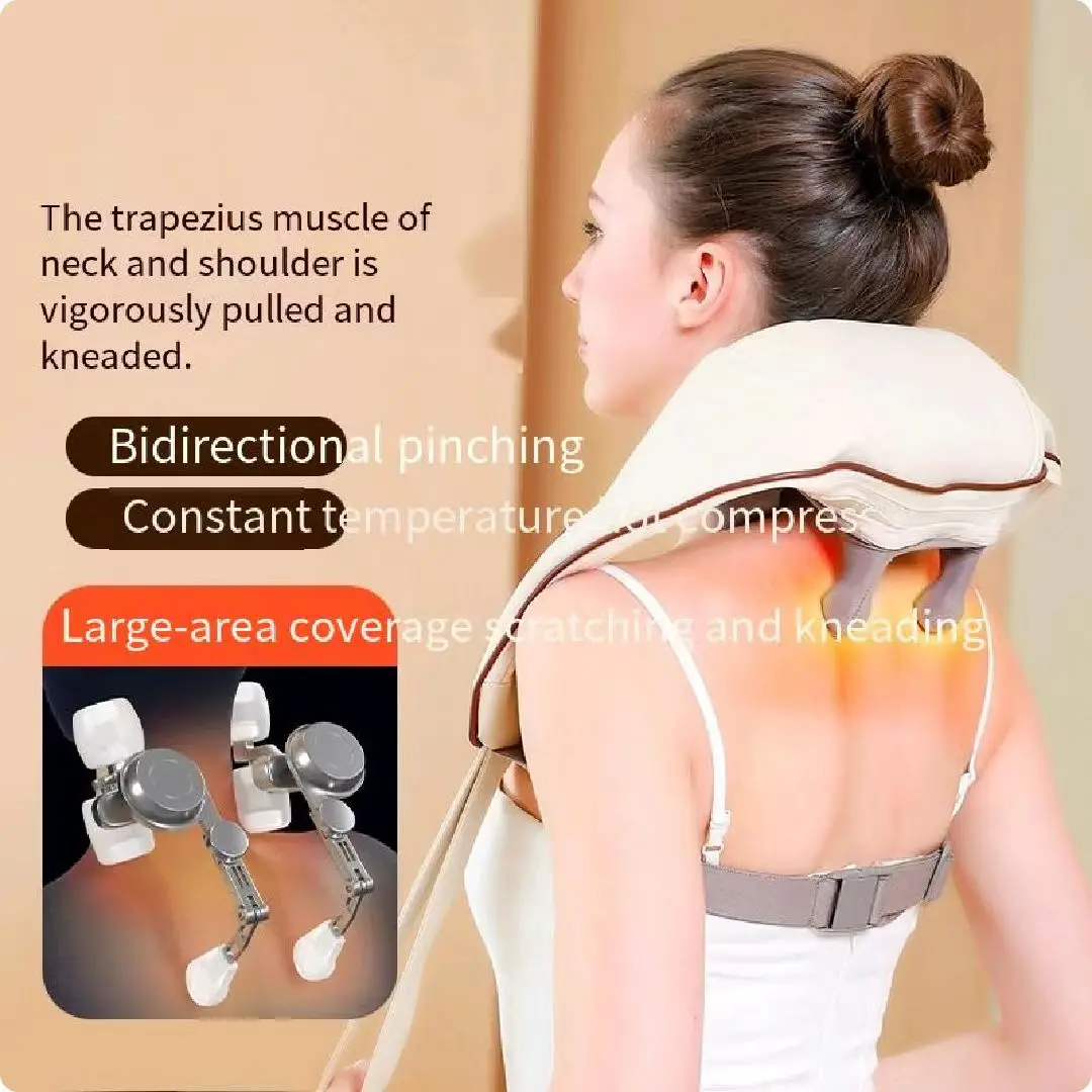 OEM New Neck Shiatsu Massage Belt Neck Back Shoulder Massager U-shape Electric Neck Massager