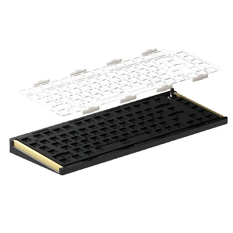 AKKO M1W Multi-Mode Barebone Kit 75% Mechanical Aluminum Gasket-Mount Keyboard Hot-Swap South-Facing RGB Backlight Keyboard Kit