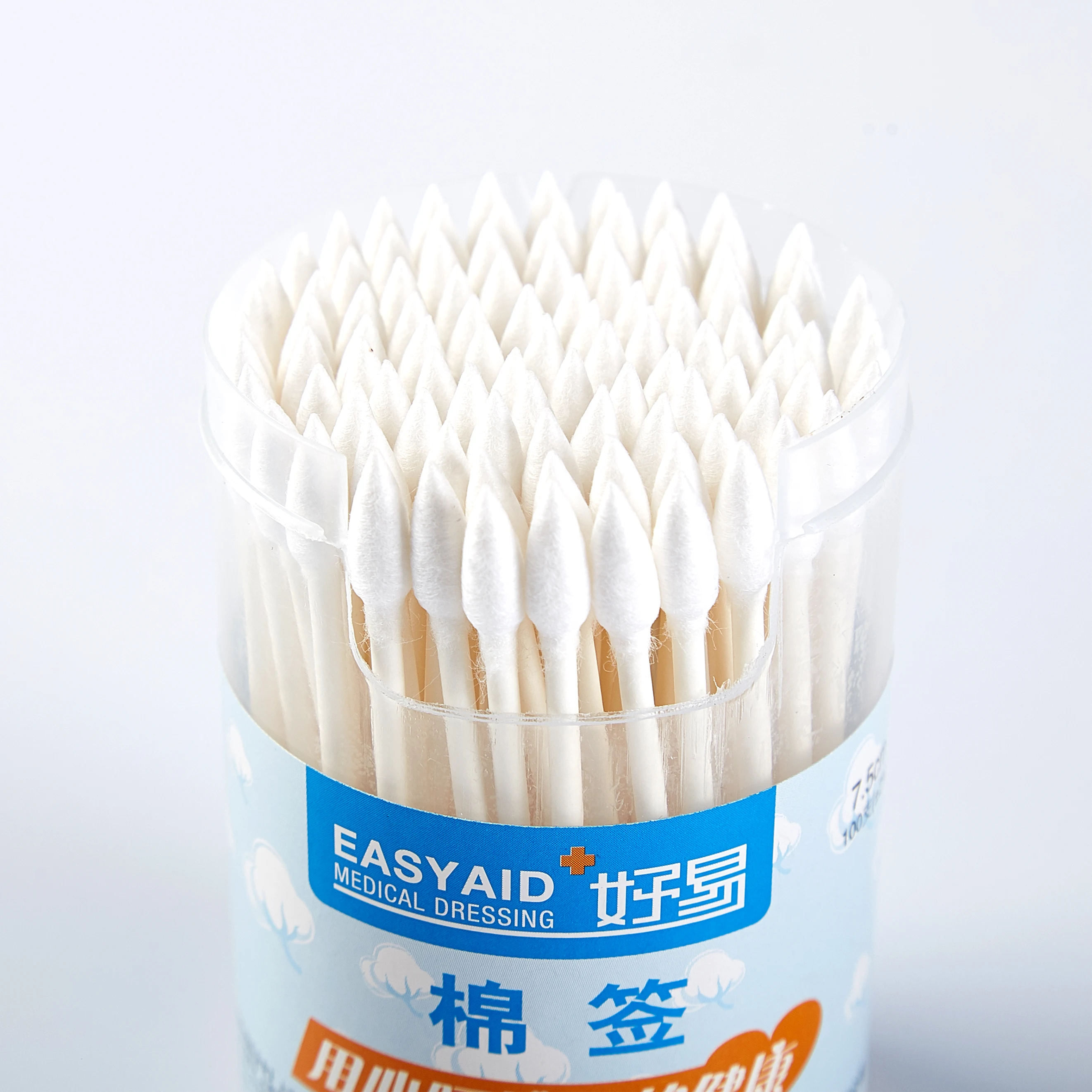 Wholesale Disposable Eco-Friendly Natural cleaning baby Cotton Swab Paper Stick Cotton Buds