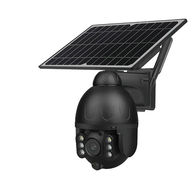 Wifi 4G Outdoor CCTV Camera Speed Dome IP Solar Panel PTZ Camera With Sim Card HD 1080P PIR Battery Security Solar Camera