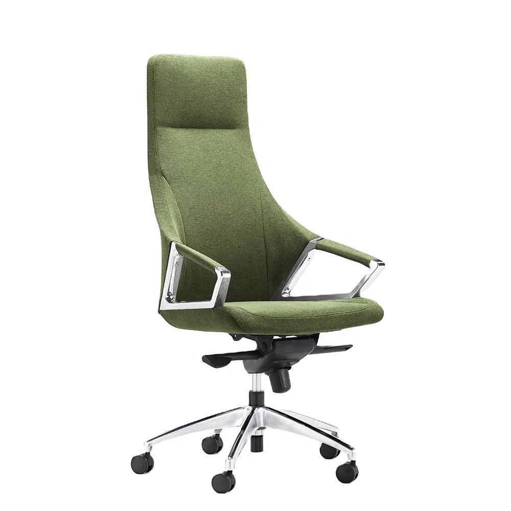 Home computer chair high back executive chair metal frame fabric cover recliner computer office chair