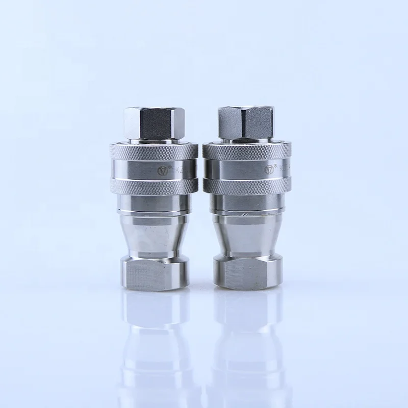 IOS7241-B H103 1/2 inch stainless steel hydraulic quick connect coupling one-way shutoff quick couplings