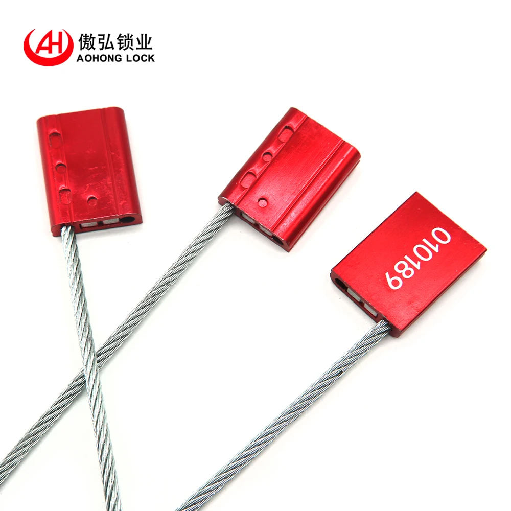 high security tamper evident Aluminium Alloy wire cable seal for truck containers