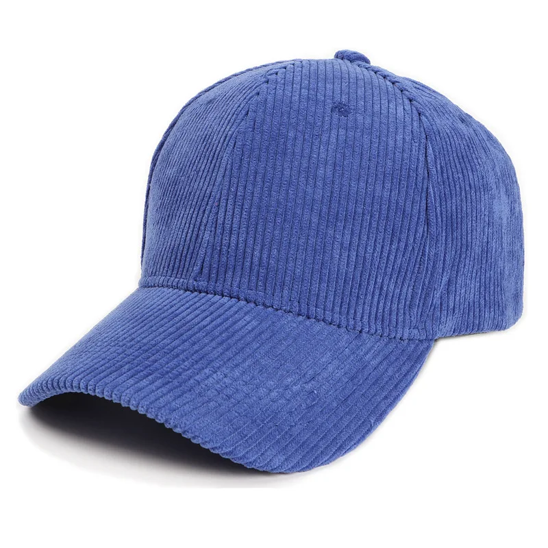 Custom Logo Blank Corduroy Snapback Hat Black Vintage Unconstructed Floppy 6 Panel Hat