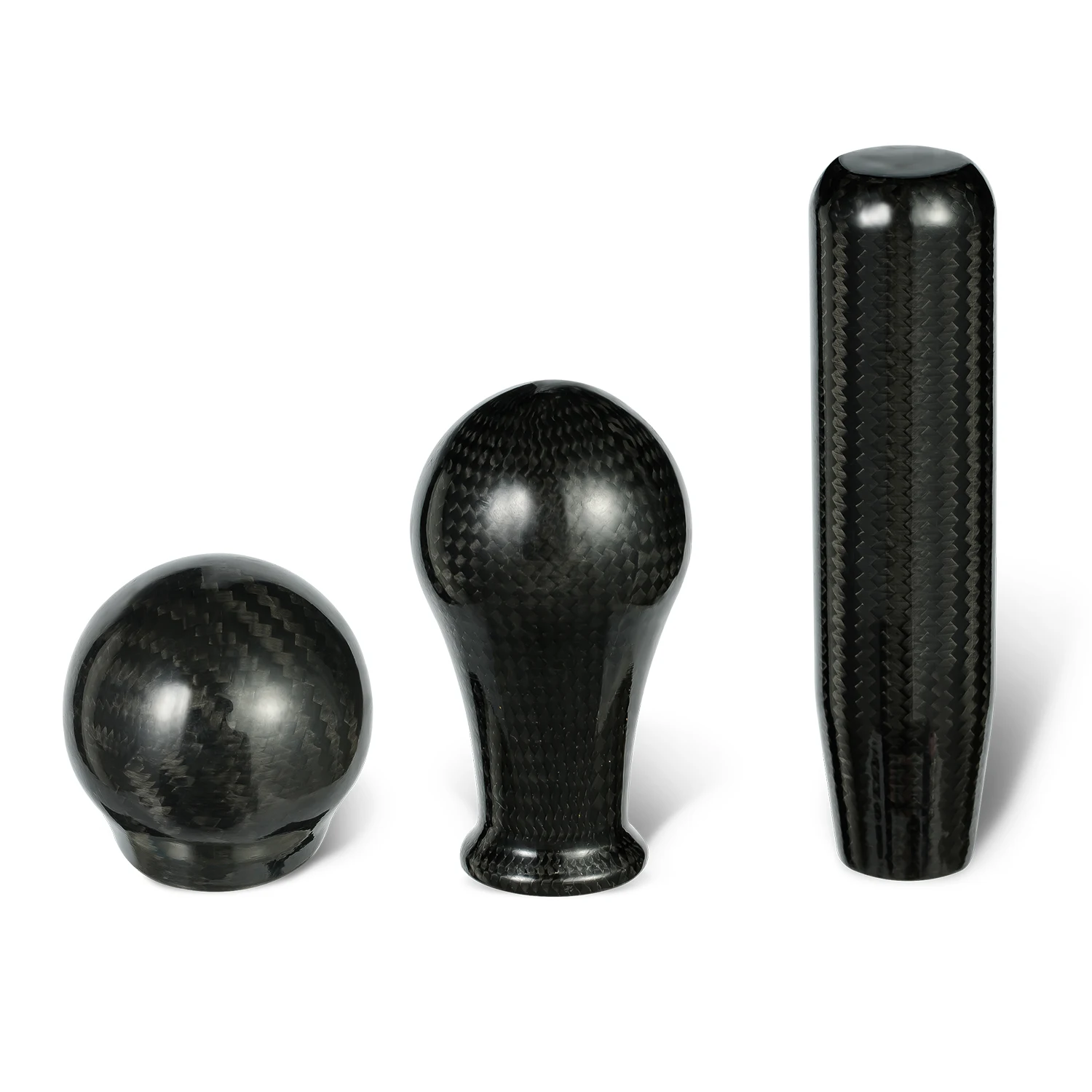 Pure carbon fiber gear lever ball joint carbon fiber gear knob trim carbon fiber shift shifter knob head lever for sale