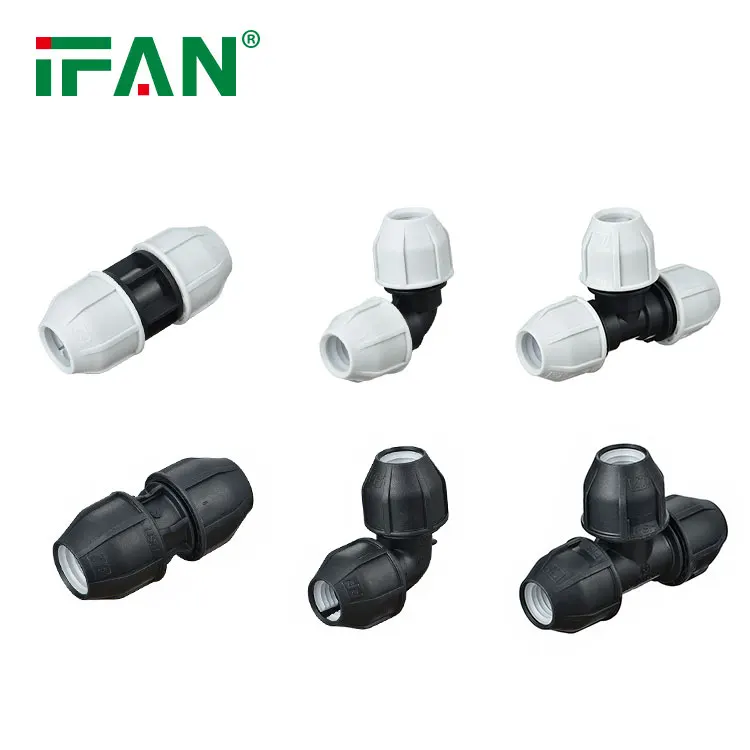 IFAN Factory Polyethylene Electrofusion Fittings PE 100 90 Degree Elbow Tee Poly Pipe HDPE Fittings