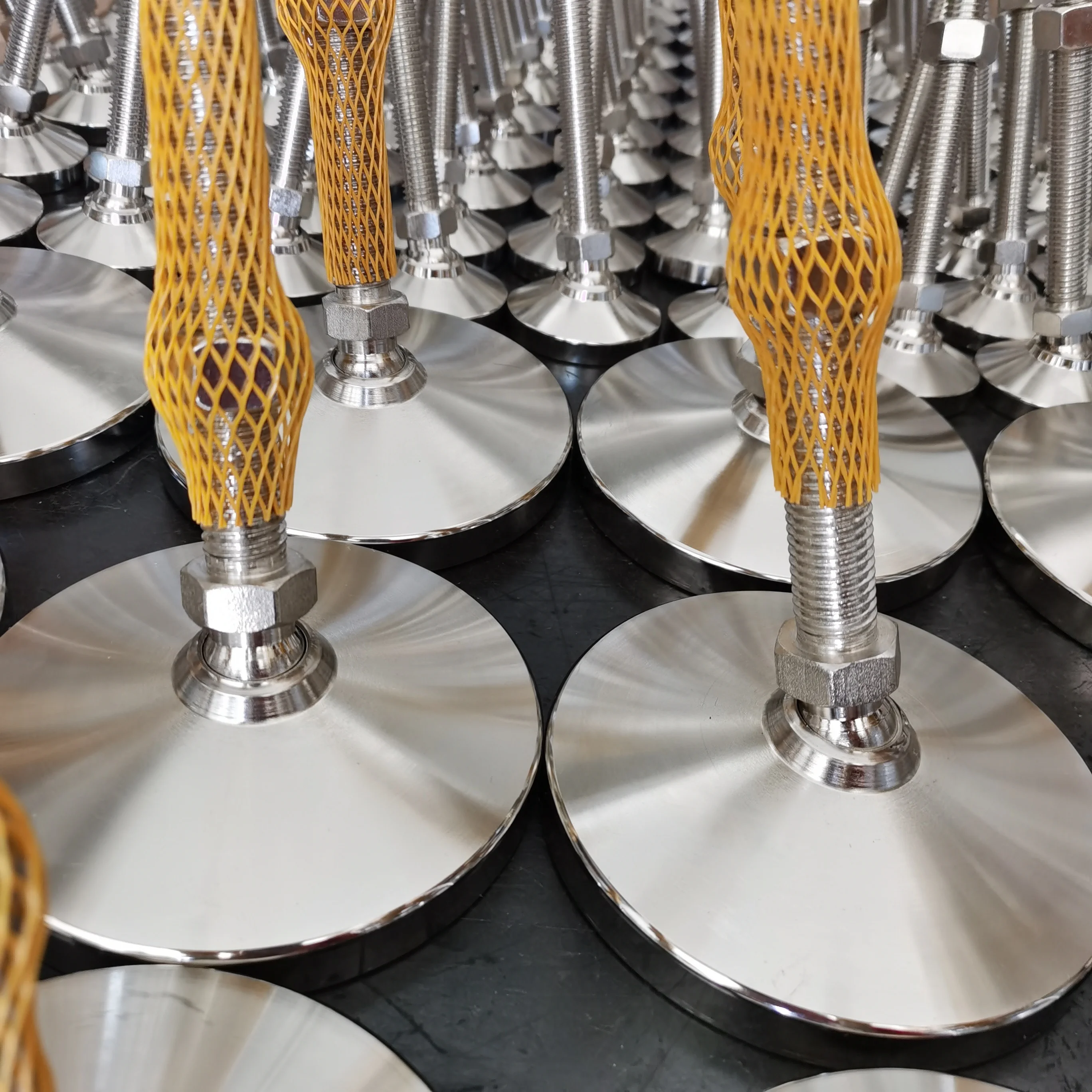 Dia 32/40/50mm L50/60/80/100mm Swivel Thread Stem Furniture Leg Leveler Adjustable Foot Leveling Feet for Machine