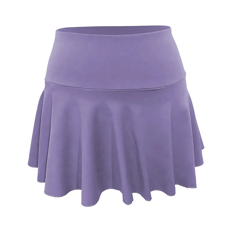 High school girls golf run skirts solid color custom cheer sports pleated skirt