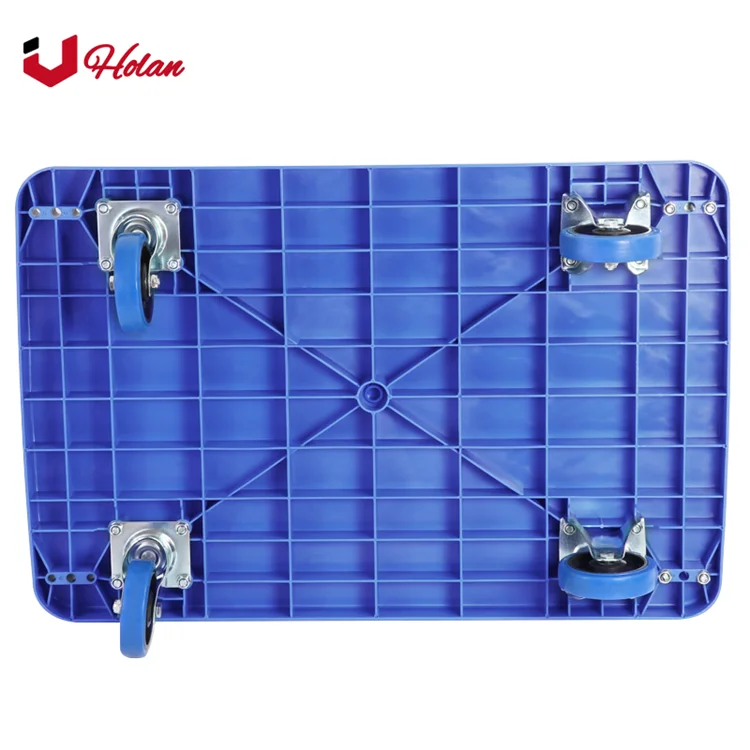 
Wholesale Hand Truck 150mm Height of Deck B1-150 Folding Trolley Push Cart Platform Trolley Plastic Storage Foldable 12 Monthes 