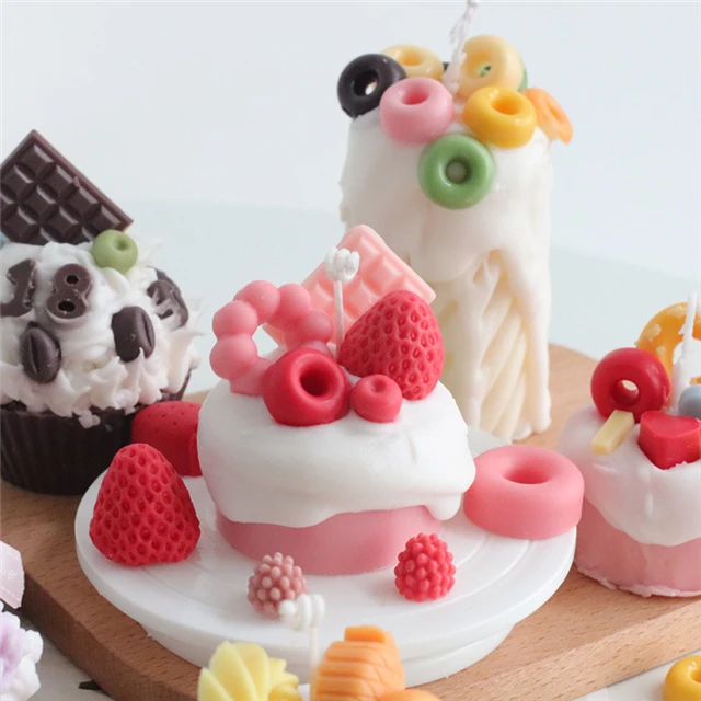 J043 Creative Dessert DIY Muffin Cup Cake Cookies Mold Decoration Fruit Silicone Moulding Chocolate Pastry Candle Mold