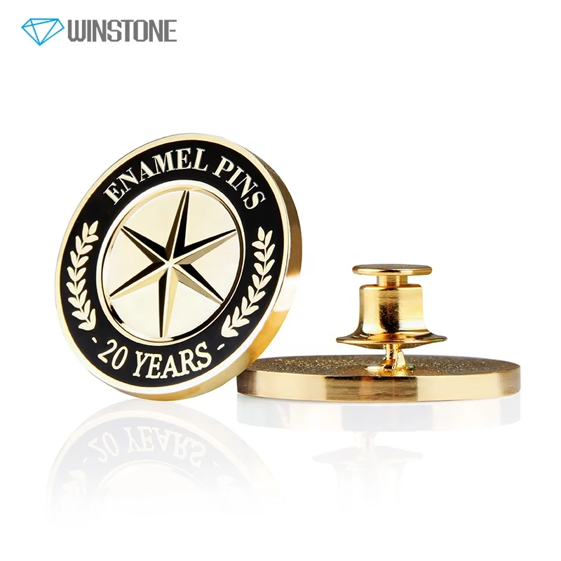 Custom Hard Enamel Emblem Brass Pins With Gold Finishing for Luxury Car
