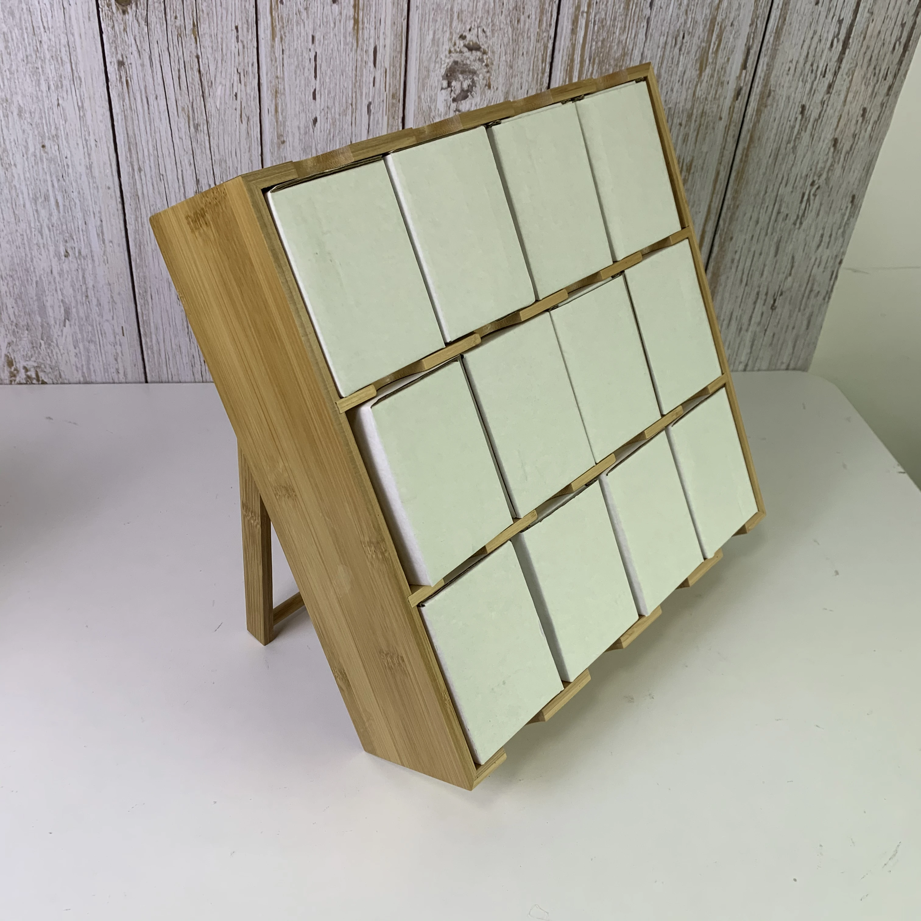 3-Tier Bamboo Spice Shelf with Foldable Leg.Versatile Bamboo Spice Rack Organizer for Countertop/Drawer Seasoning&Spice Holder