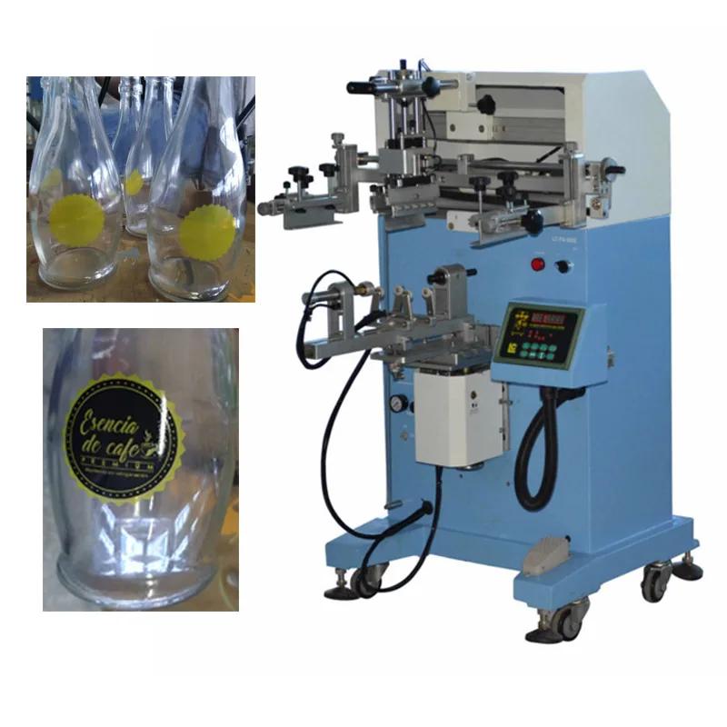 Multicolor Mug Paper Cup Bottle Cylinder Screen Printing Machine