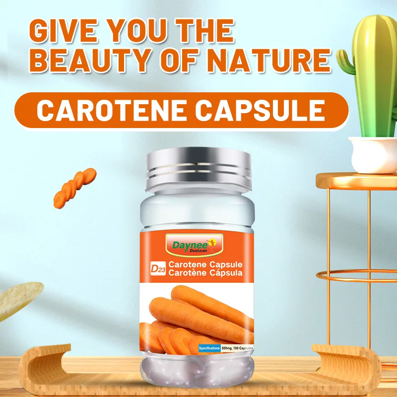 Factory Carotene Capsule Improve Eyesight Eye Health Supplement Vitamins pill Beta Carotene Soft Capsules