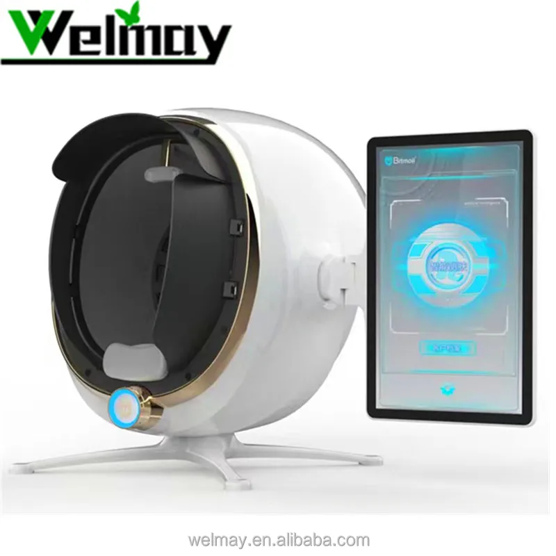 Portable Clinic Spa Salon Intelligent Welmay Moister	PH Face Facial Skin Hydration Level Tester Moisturizer Skin Tester Analyzer