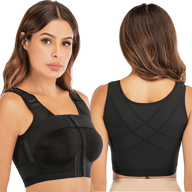 Wholesale Breathable Front Closure Posture Corrector Body Shaper Support Band Post Surgery Bra