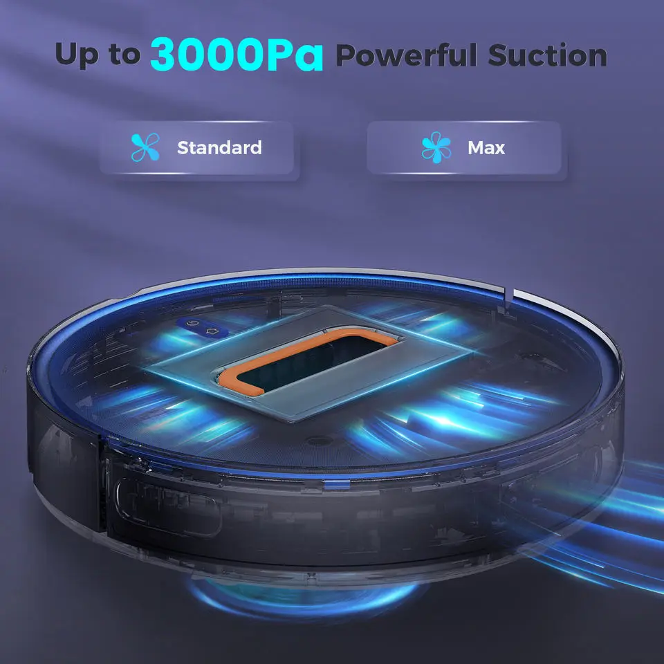 Tuya Smart Life App Remote Control Robot Vacuum Cleaner WiFi Floor Cleaning Sweeper Robot Work with Amazon Alexa & Google Home