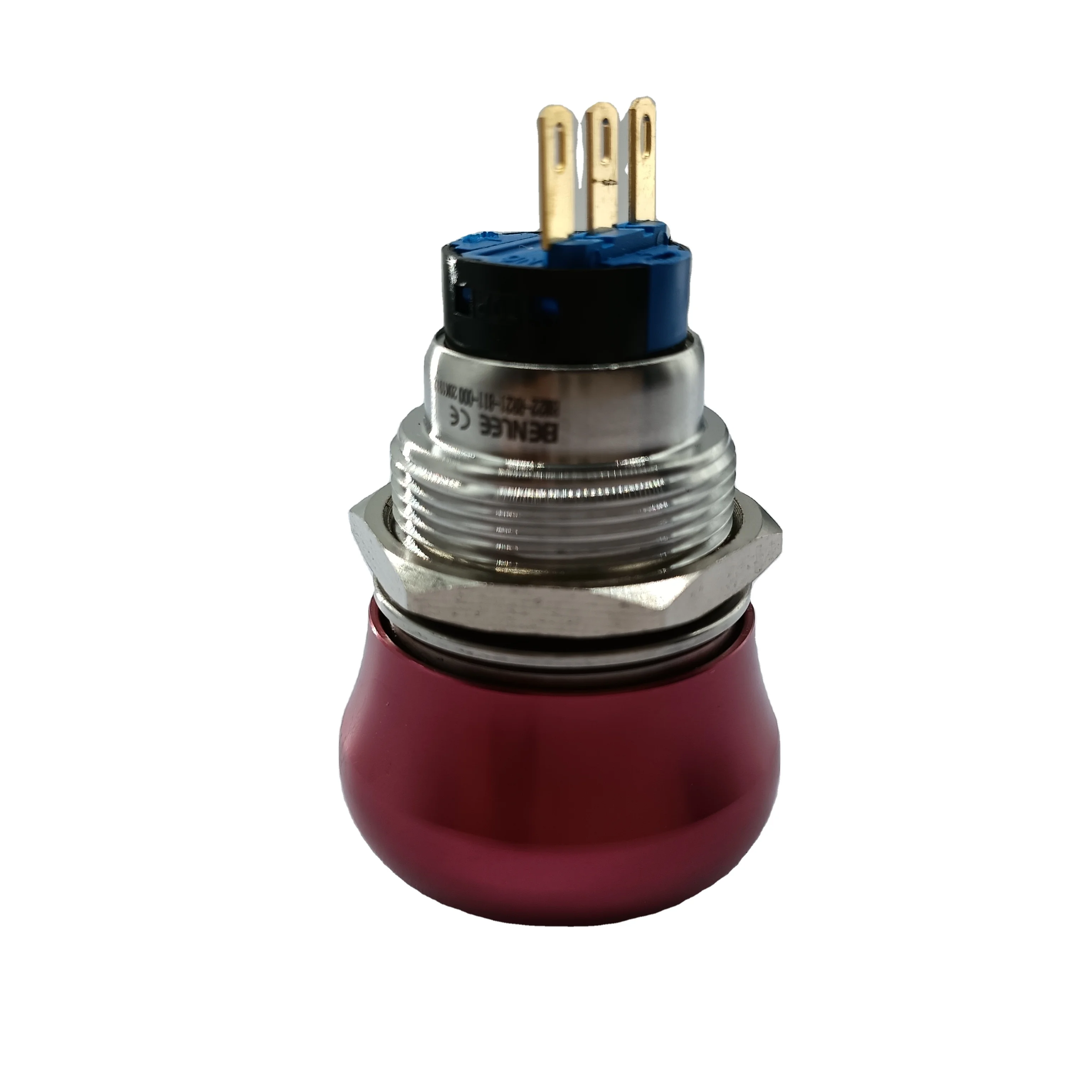 Wholesale price IP65 Benlee 22MM metal emergency stop button Momentary Push button Switch