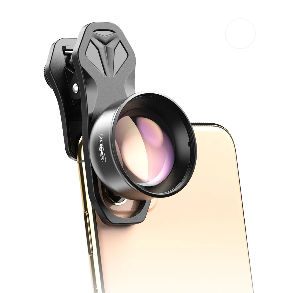 Apexel 2X portrait cell phone lenses bokeh effect mobile camera 60mm telephoto lens for iPhone android smartphone