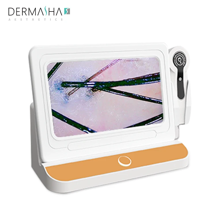 2023 портативный анализатор волосяного фолликула и кожи головы с сенсорным экраном Умный домашний сканер для лица для обнаружения акне Сертифицированный