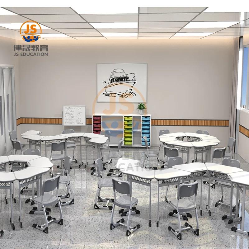 JS HY02110 school furniture study desk chair