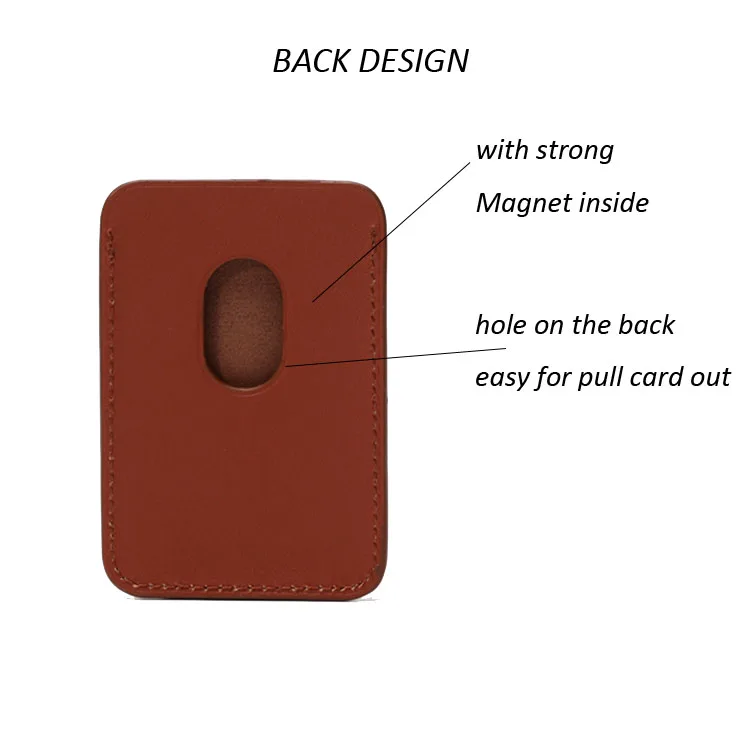 Magnet leather phone wallet card pouch Suitable for phone 11 12 phone case