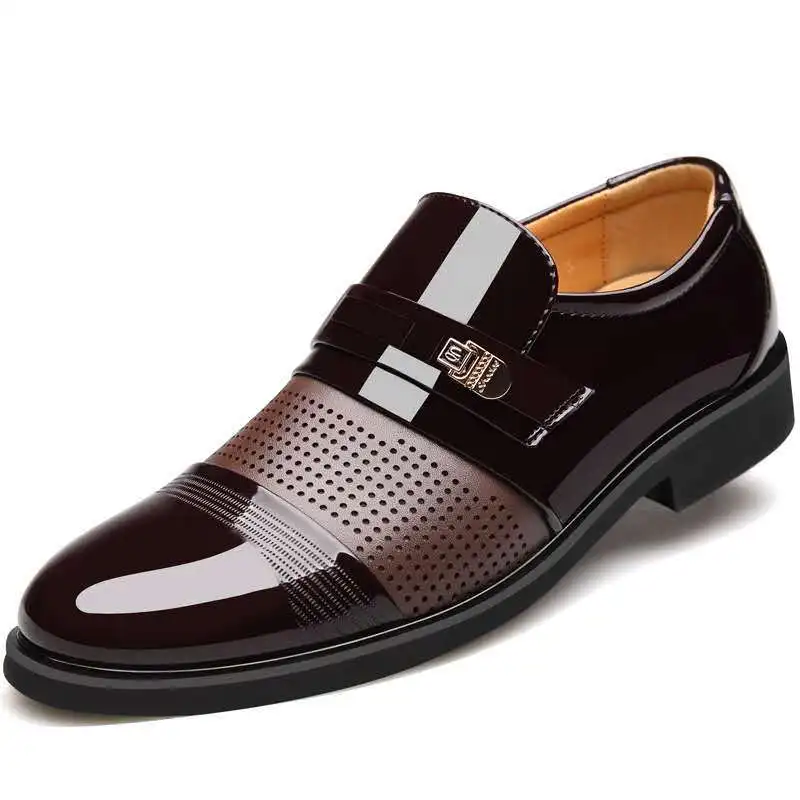 Mens shoes formal casual pure leather shoes ostrich leather shoes