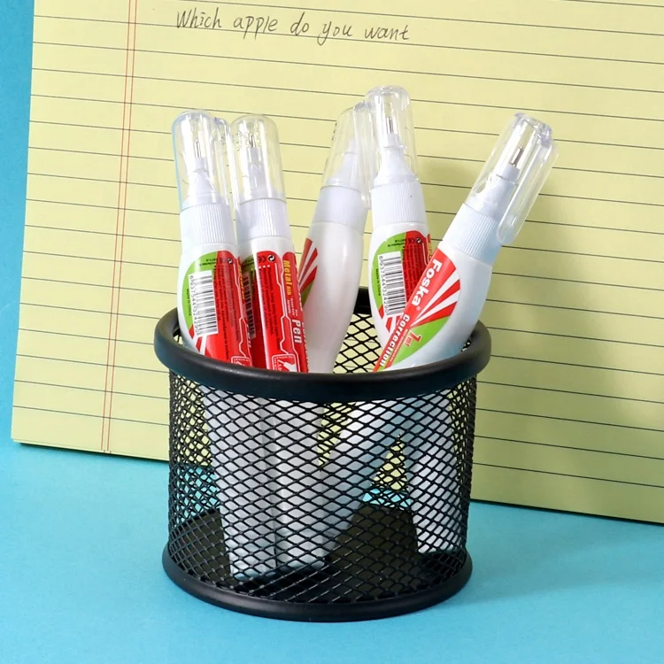 Foska Fast Delivery Student Stationery Metal Tip 7ML Correction Pen Fluid Corrector for School Student