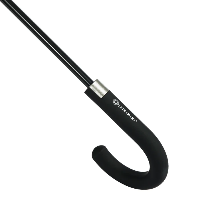 2021high quality black super windproof straight umbrella
