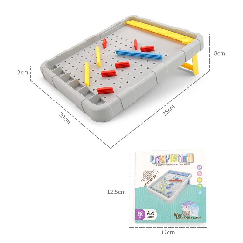 Kidewan STEM Educational Gravity Powered Logic Bead Track  Maze Toys Board Game For Kids Toddler Intelligent Training