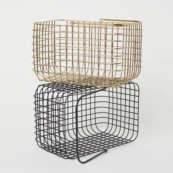OEM Metal Wire Basket with Handle