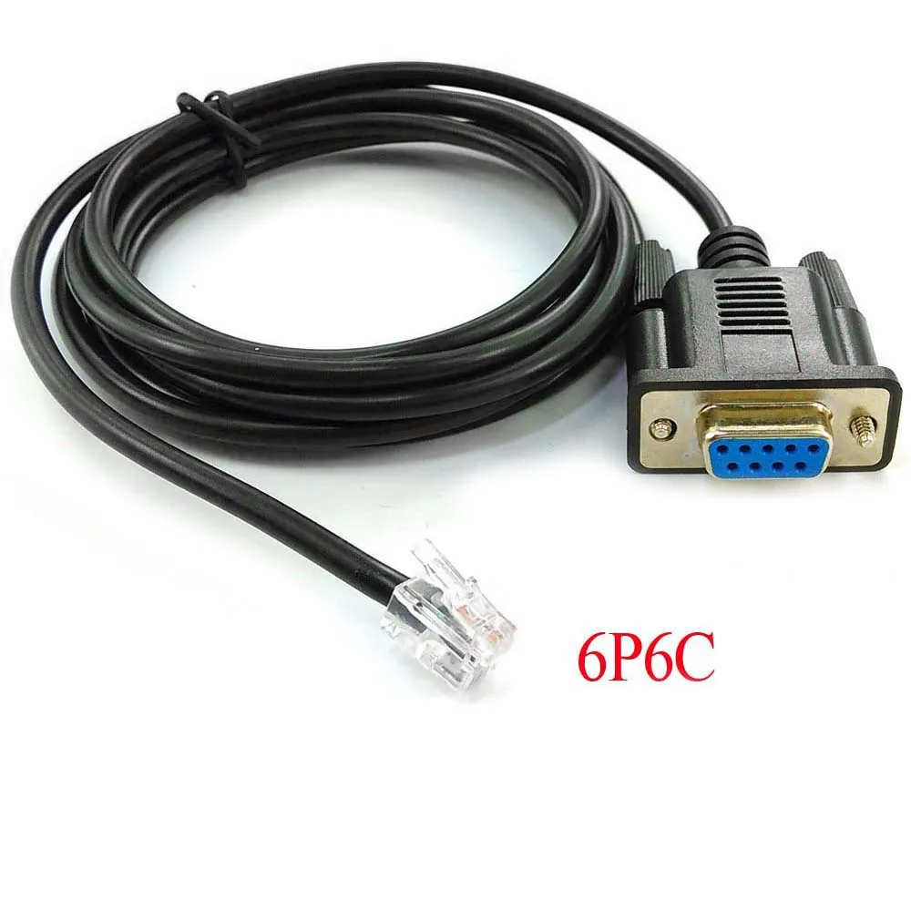 DB9 RS232 to RG12 RJ11 Serial Cable for Leadshine Servo Motors Driver ACS806 Configuration Console Cable