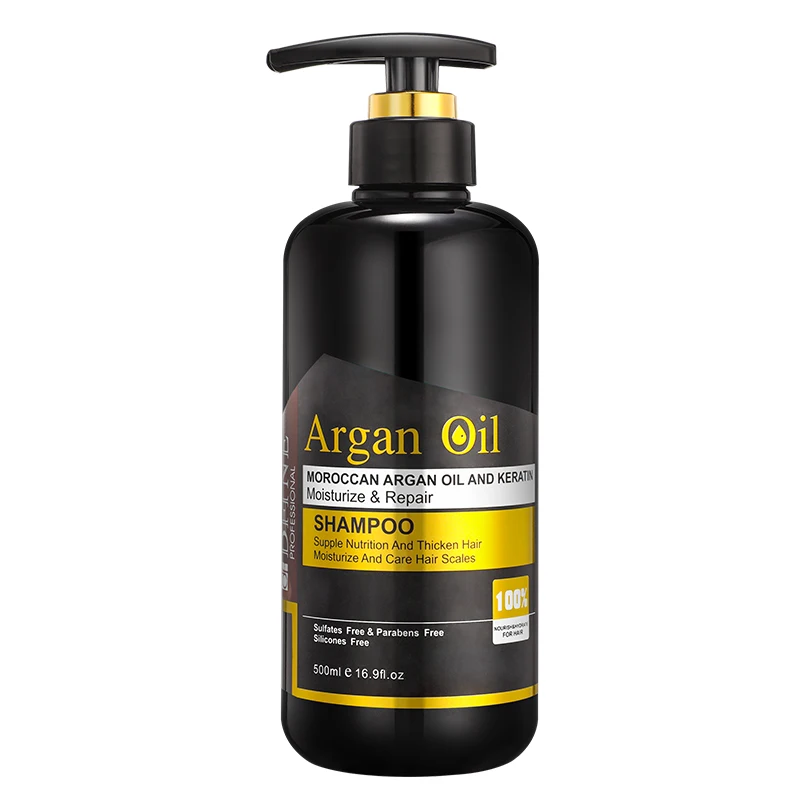 wholesale price hair argan oil  smoothing shampoo organic 100% pure Moroccan Argan Oil Organic Hair Shampoo high quality