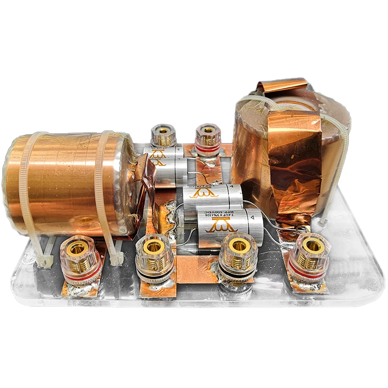 High-end Custom Copper Foil Inductor 2 Way/3Way Audio Speaker Frequency Divider Treble Bass Crossover Filter