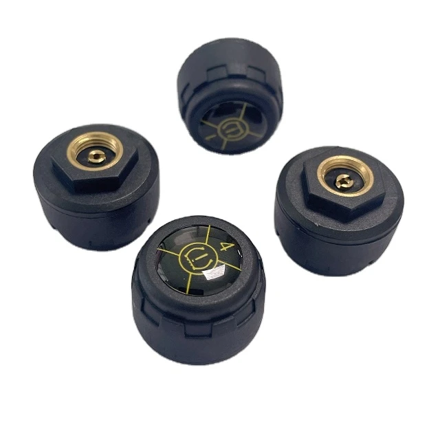 2.4GHz  Kingauto tpms 4 External sensor smart alarm easy to stall Tire Pressure Alarm System  BlE 5.0
