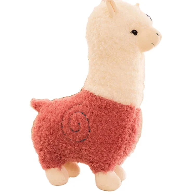 High quality vivid plush alpaca toy PP Cotton stuffed animal alpaca toys Soft Companion plush toy for children