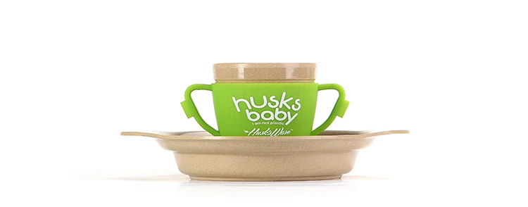 Biodegradable bamboo fiber plate bowl cup fork spoon kids cutlery dinnerware sets for children Bamboo Fiber