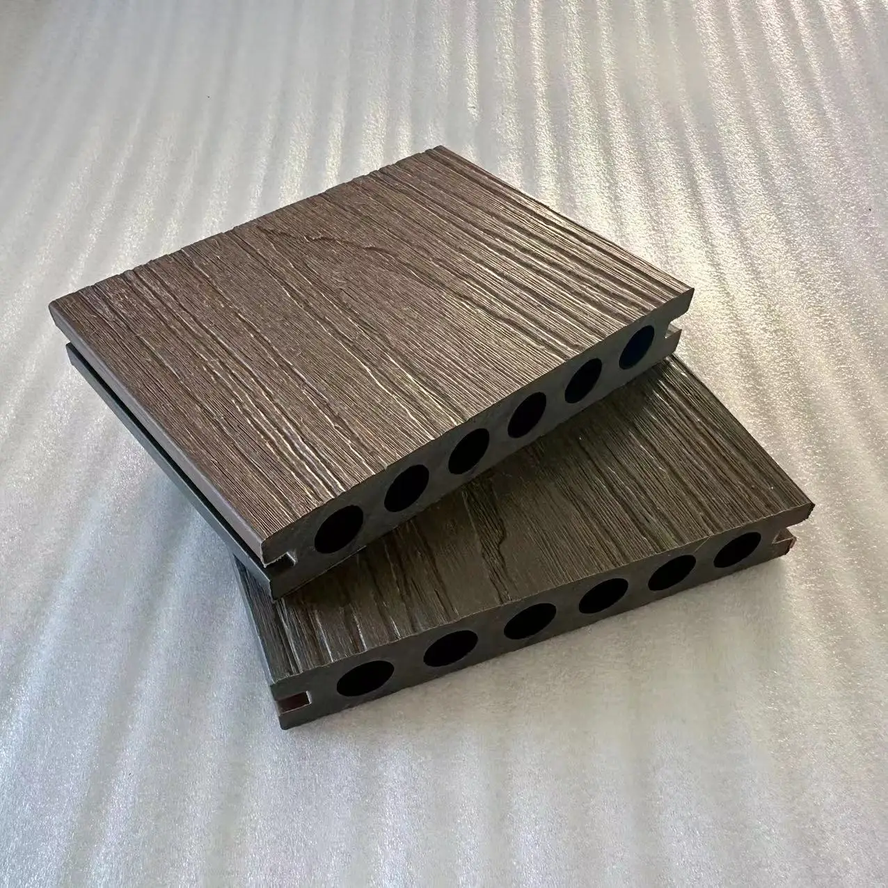Co-extruded double color wpc floor decking/composite decking for Outdoor Floor  wood look flooring